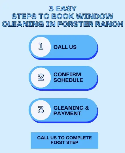 Infographic of Booking Window Cleaning in Forster Ranch