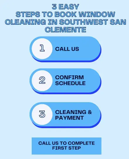 Infographic of Booking Window Cleaning in Southwest San Clemente