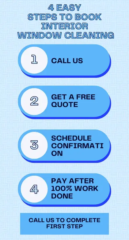 Interior Window Cleaning Booking Guide Infographic
