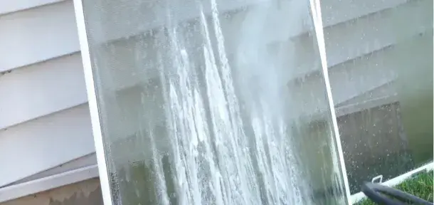 Step 2 of our Window Cleaning San Clemente process