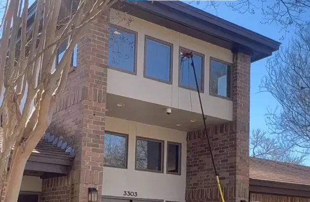Window Cleaning in Forster Ranch using water fed carbon fibre pole