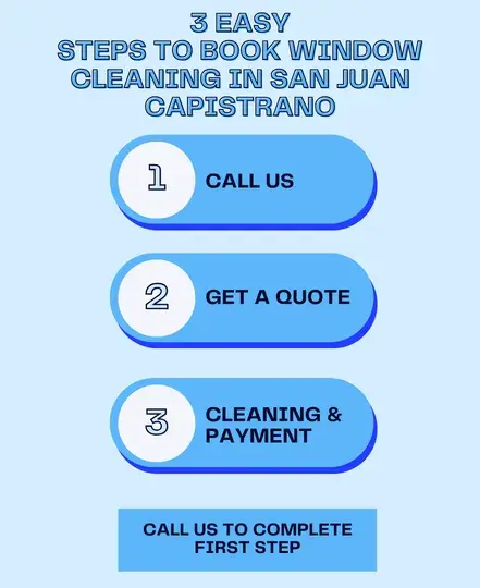 Infographic of Booking Window Cleaning in San Juan Capistrano, CA
