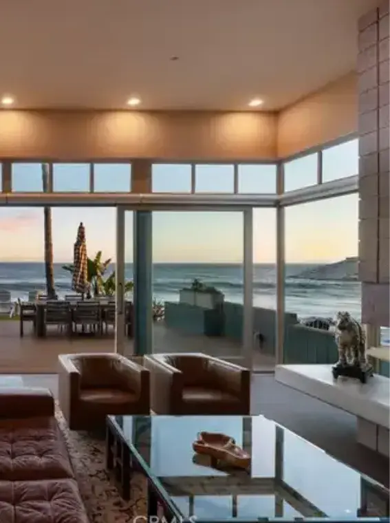 Ocean view home with clean windows