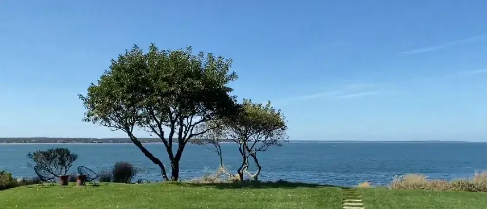 ocean view from waterfront home