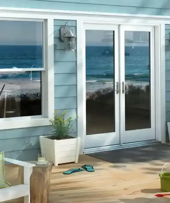 window of a coastal house